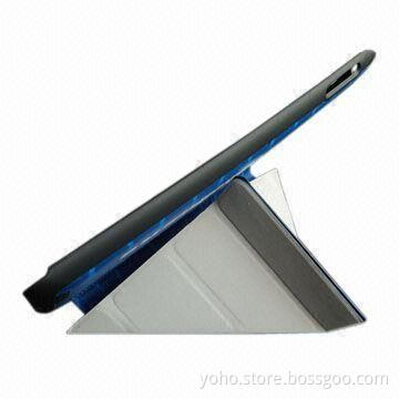 Multifunction Leather Case for New iPad with Different Degree to be Stand for Four Folders